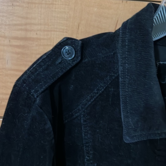 Jag Jeans Black Velvet Corduroy Jacket Size Large - Picture 5 of 6